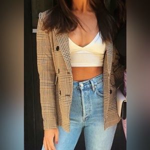 PRINCESS POLLY CHECKERED BLAZER